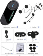FreedConn Motorcycle Bluetooth Headset, TCOM VB 2-Way 800M Helmet Communication - Image 7