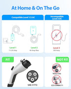 EV Charger Extension Cable, 21ft 40Amp J1772 Extension Cable Compatible - Image 3