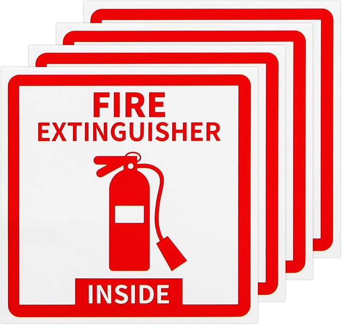 Madrigal Fire Extinguisher Inside Sticker Sign, Weatherproof & UV Protected by Unknown