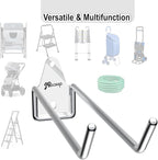 JBscoop 4 Stainless Steel 304 Garage Hooks, Heavy Duty Organizer & Wall Mount - Image 2