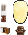 Salve Brush for Furniture, Leather&Wood Care Cleaning Brush w/Glove, Furniture by BADAO