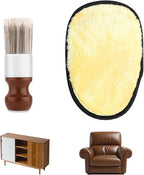 Salve Brush for Furniture, Leather&Wood Care Cleaning Brush w/Glove, Furniture by BADAO