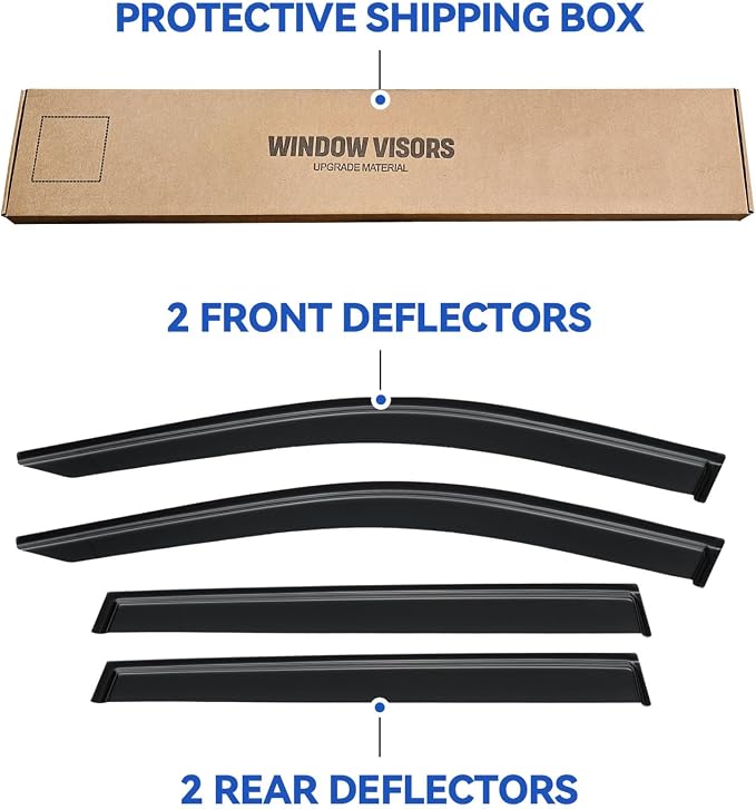 Window Visors Rain Guards Shield - Image 5