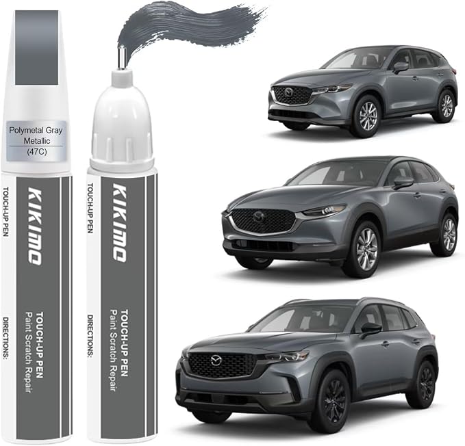 KIKIMO for Mazda Touch Up Paint), Car Paint Repair Kit for Mazda, 2 In 1 by KIKIMO
