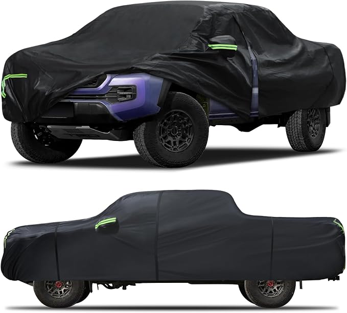 Car Cover Custom Fit for Toyota Tacoma 2005-2023, 6 Layers Truck Cover by Qualencey