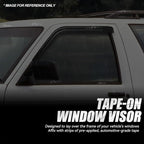 Auto Dynasty 2Pcs Carbon Fiber Pattern Window Visors Compatible - Image 3