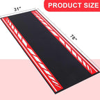 Motorcycle Mat 78 x 31 Inch Garage Floor Rug Washable Parking Mats - Image 4