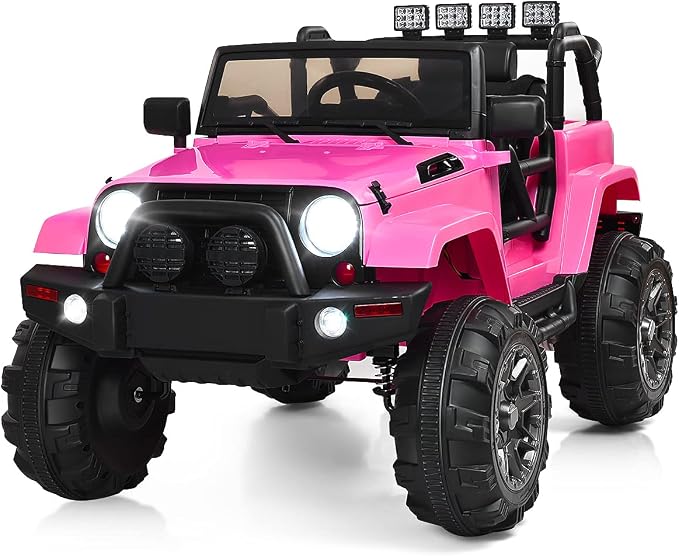 Costzon Ride On Car, 12V Battery Powered Electric Ride On Truck w/Parental by Costzon