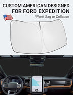 Proadsy for Ford Expedition 2018-2024 2025 Windshield Sun Shade 4-Layer - Image 2