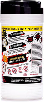 Hyper Wipes, 1 Pack Heavy Duty Hand & Tool Cleaning Wipes, Degreasing, All - Image 7