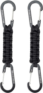 BRAVESHINE Paracord Keychain Carabiner Clip, D Ring Lanyard Hanger Stroller Hook by BRAVESHINE