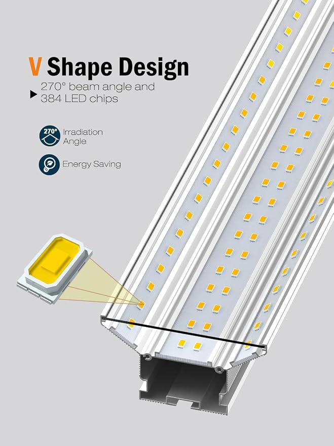 Upgrade Super Bright Hanging | Surface Mount 4' 10000LM 5000K 60W Linkable 4FT - Image 6