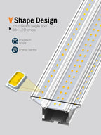 Upgrade Super Bright Hanging | Surface Mount 4' 10000LM 5000K 60W Linkable 4FT - Image 6