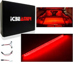 ICBEAMER 12" Red 18 SMDs 2835 LED Strip Light Universal Fit Car Trunk Cargo - Image 7