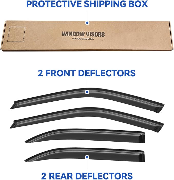 Window Visors Rain Guards Shield - Image 5