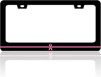 Breast Cancer Awareness License Plate Frame Pink Ribbon License Plate Holder by TINALUIN