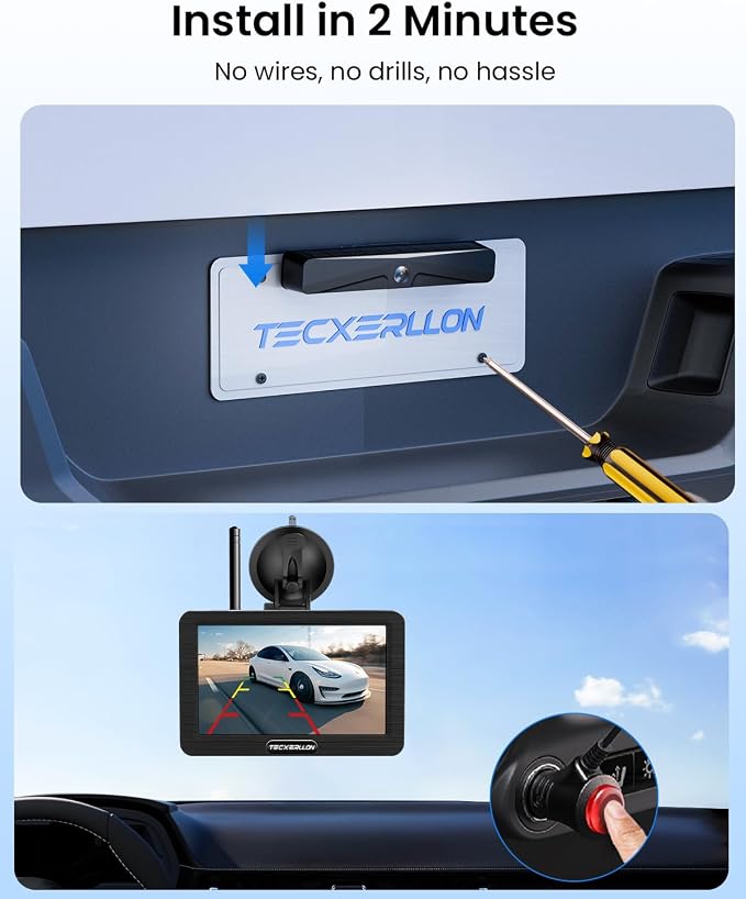 Backup Camera, Solar Wireless Backup Camera - Image 2