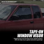 Auto Dynasty 2Pcs Carbon Fiber Pattern Window Visors Compatible - Image 3