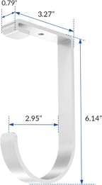 FLEXIMOUNTS 4 Pack Add On Storage Flat Hook Accessory - Image 3