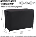 Kingling Outdoor Prep Table Covers, Waterproof Stainless Steel Table Cover - Image 3