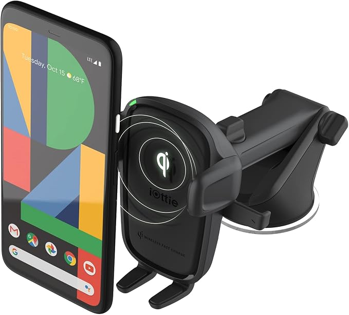iOttie Car Charger Easy One Touch Wireless 2 Qi Charging Dashboard Phone Mount by iOttie