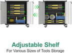 Metal Tool Cabinet, Garage Storage Cabinet System, Wall Cabinet & Locking - Image 4