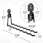 Garage Hooks 4-Pack, 11.8" Long Large Shed Storage Hanger Garden Tool Hook - Image 5