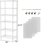 SINGAYE 6 Small Wire Shelves Kitchen Pantry Close Home Organizers and Storage - Image 3