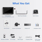 7" Magnetic Solar Wireless Backup Camera, HD 1080P 7" DVR Monitor, RV Camera - Image 7