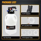 Transmission Fluid Transfer Pump Kit, 10L Pneumatic Fluid Extractor and - Image 8