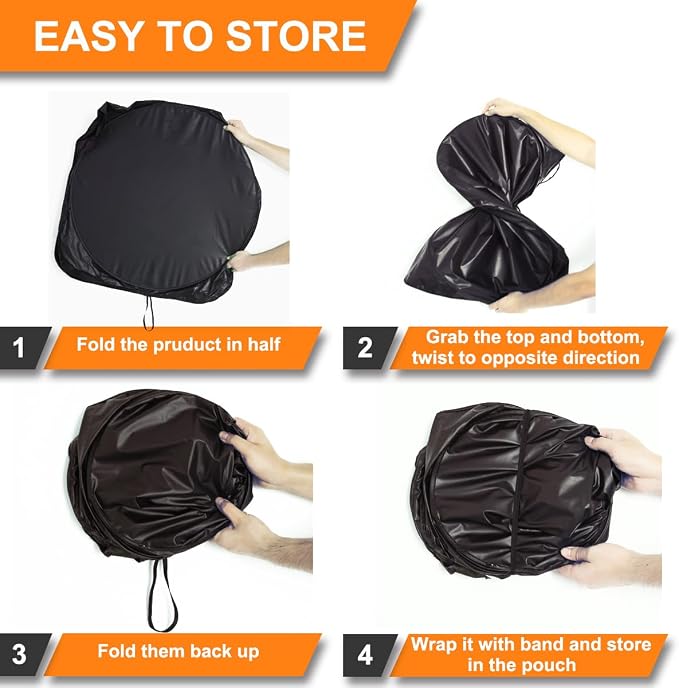 Gven Windshield Sun Shade 2025 Truck Windshield Cover Sun Shade Automotive - Image 7