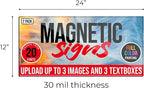 2 Pack, Personalized Magnetic Signs - Image 5