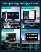 Wireless Carplay with 4K Dash Cam, Apple Carplay & Android Auto Car Satellite - Image 6