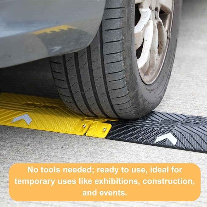 Collapsible Speed Bumps for Road - 10 Ft Portable Traffic Hump for Driveway - Image 5