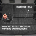 Vanseno Compatible for 2019-2024 2025 Toyota Rav4 Cargo Mat Rear Trunk Mat - Image 3