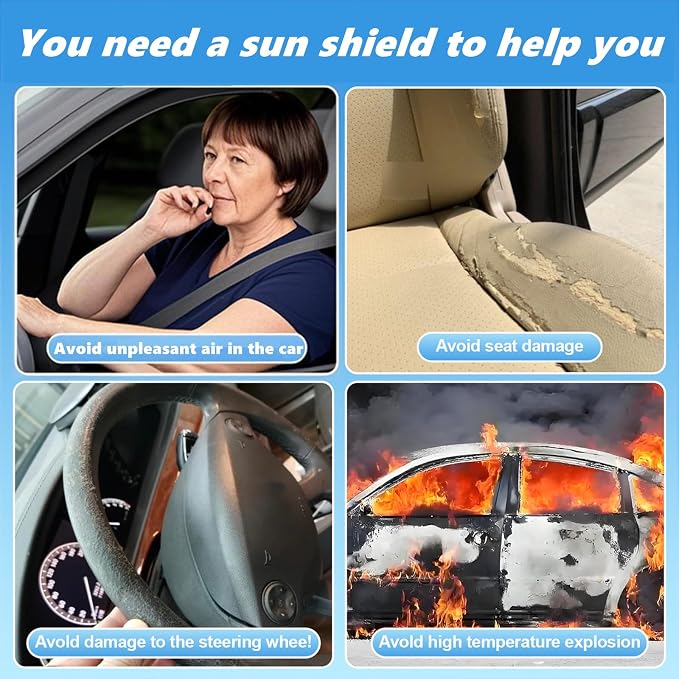 Windshield Sun Shade for Buick Encore GX 2020-2025 4-Layer Front Window Shade - Image 5