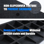 2 Pack 2.8'' Rise Rubber Curb Ramp Heavy Duty Loading Rubber Curb Ramps 3 Tons - Image 4