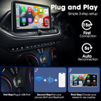 Wireless Carplay Adapter & Android Auto 2025 Upgrade Wired CarPlay to Wireless - Image 3