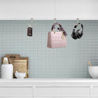 10 Pcs Zinc Alloy Ceiling Double Hook Cabinet Wardrobe Coat Towel Hat Hook - Image 6