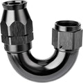 EVIL ENERGY 12AN 180 Degree PTFE One Piece Full Flow End Hose Fitting Aluminum by EVILENERGY