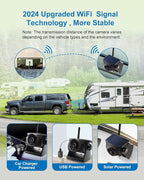 1080P Solar Wireless Backup Camera, Magnetic WiFi Hitching Camera, Night Vision - Image 3