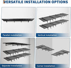 2 Pack Heavy Duty Garage Wall Shelves, 2x4ft Wall Mount Storage Shelf - Image 6
