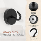 Neosmuk Magnetic Hooks, Cruise Ship Essentials, 100lb+ Heavy Duty Magnetic Hooks - Image 5