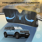 Windshield Sun Shade for Ford Bronco Sport 2021-2025 - Image 3