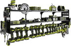 64" Power Tool Organizer Wall Mount, 16 Slots, 3-Tier Drill & Cordless Tool by Seeahead