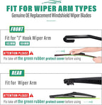 18" 18" 11" Windshield Wiper Blades Replacement - Image 8