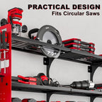 64" Power Tool Organizer Wall Mount, 16 Slots, 3-Tier Drill & Cordless Tool - Image 5