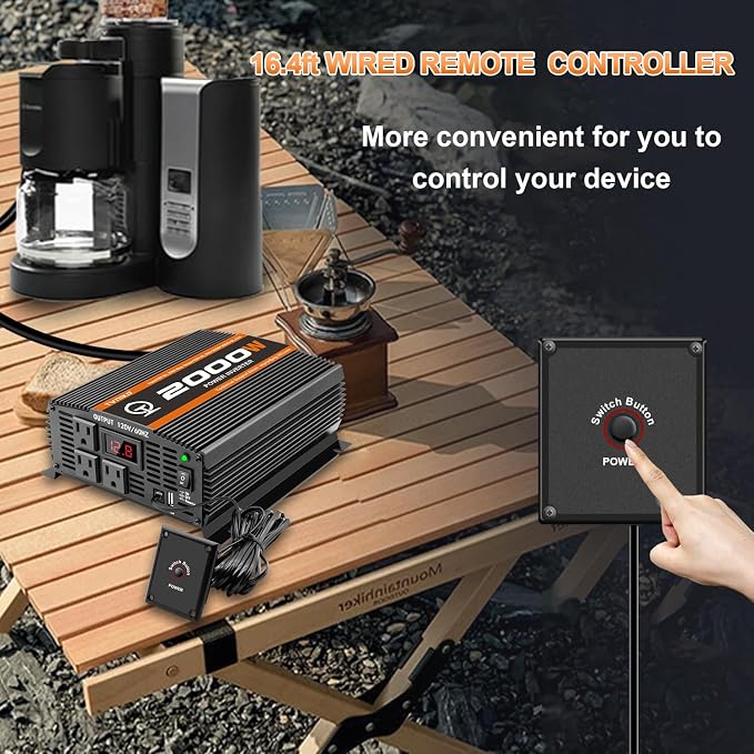 2000 Watt car Power Inverter 12V to 110V/120V Inverter - Image 6