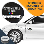 Magnet Me Up Customizable 30 Mil Round Magnet- 5”, 50 PK Weatherproof Car Magnet - Image 7
