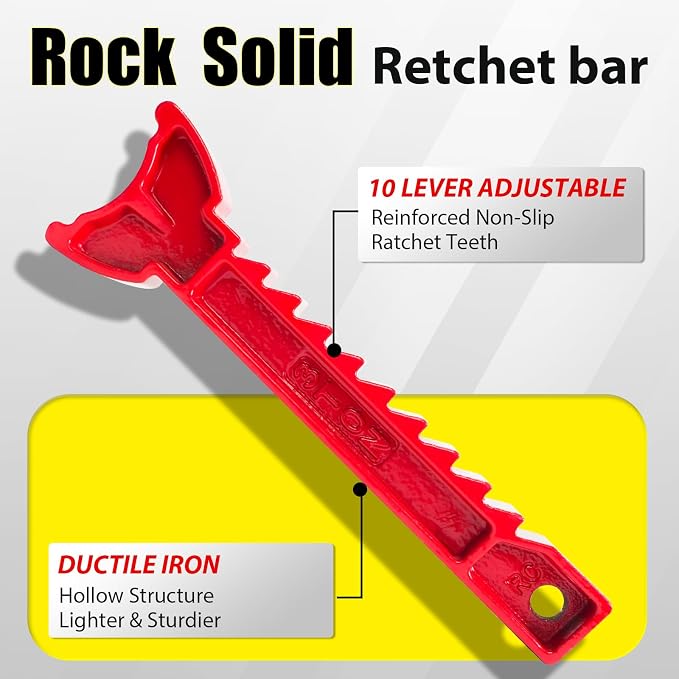Jack Stands 3 Ton with Double Pin Locking, Car Jack Stand 11.22"-16.54" - Image 4